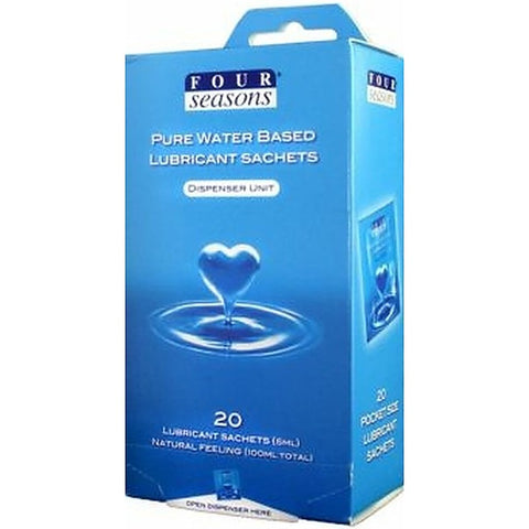 Water Based Adult Lubricant Sachets by Four Seasons - Water Based Lubes