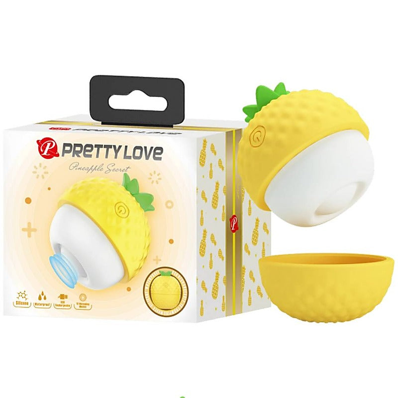 Baile Pretty Love Rechargeable Pineapple Secret Clitoral Vibrator Silicone - Clit Ticklers and Pulsators