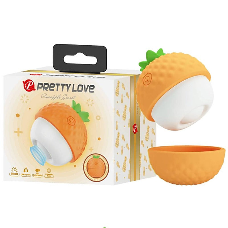 Baile Pretty Love Rechargeable Pineapple Secret Clitoral Vibrator Silicone - Clit Ticklers and Pulsators