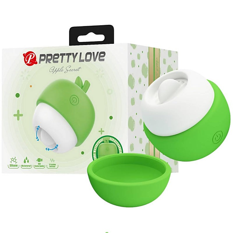 Pretty Love Rechargeable Apple Secret Clitoral Massager - Clit Ticklers and Pulsators