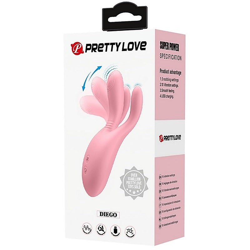 Pretty Love Diego Rechargeable 10 Function G Spot Vibrator - G-Spot Vibrators