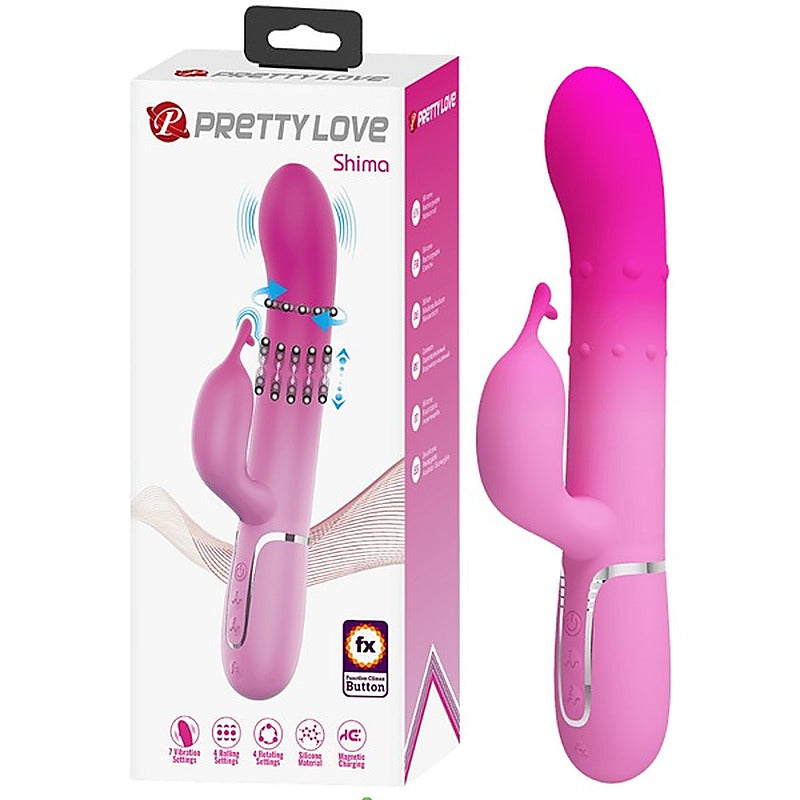 Pretty Love Shima Rechargeable 7 Function Rabbit Vibrator - Rabbit Vibrators