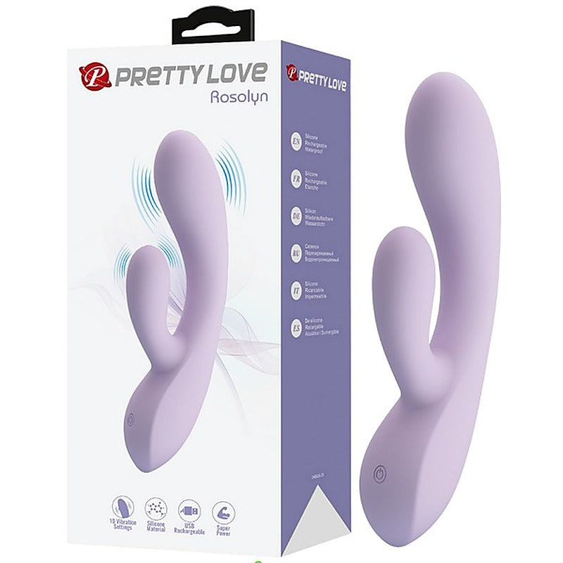Pretty Love Rosolyn 10 Function Rechargeable Rabbit Vibrator - Rabbit Vibrators