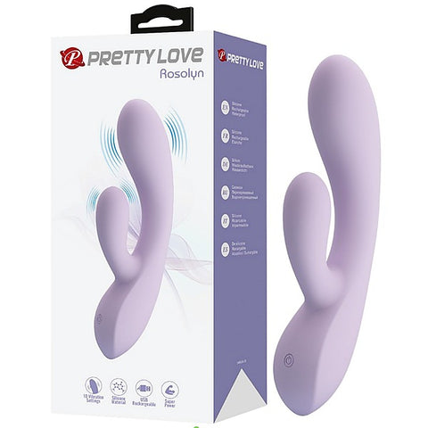 Pretty Love Rosolyn 10 Function Rechargeable Rabbit Vibrator - Rabbit Vibrators
