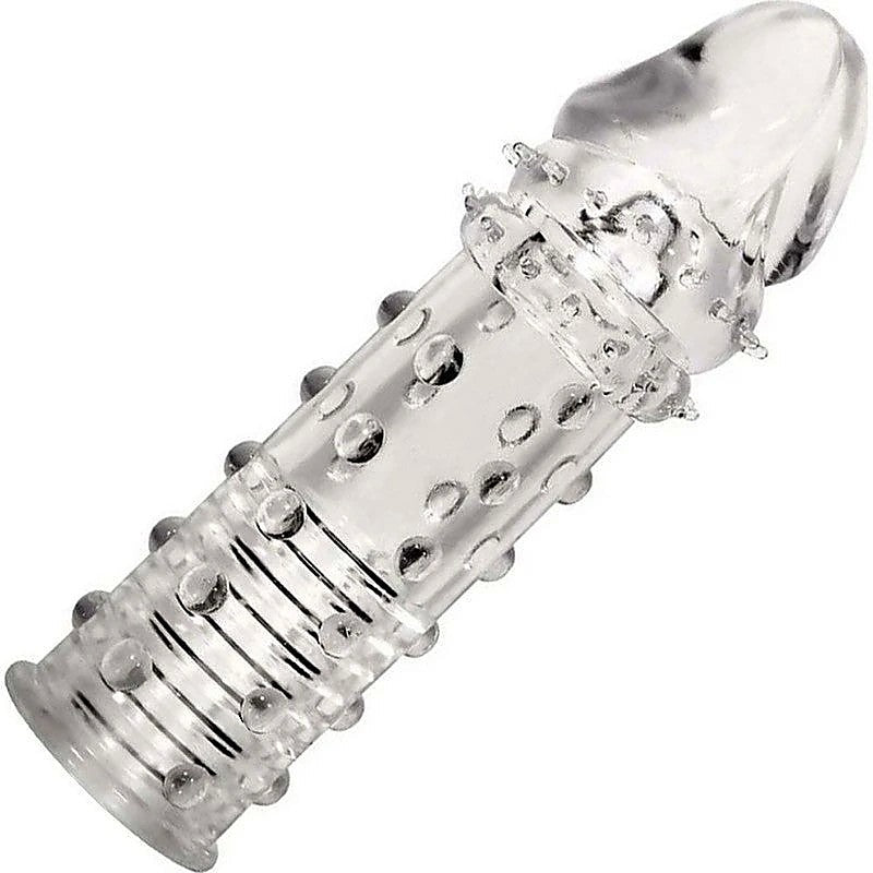 Adam & Eve Adams Penis Extension Sleeve Clear Penis Extender - Penis Sleeves and Extenders
