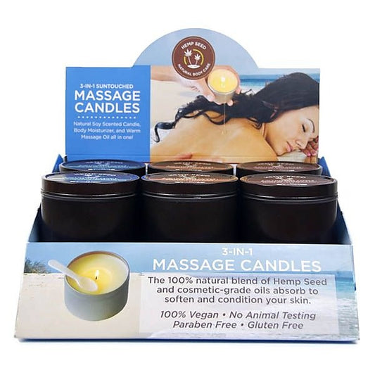 Hemp Seed 3-In-1 Massage Adult Candle by Earthly Body - Sex Pheromones and Perfumes