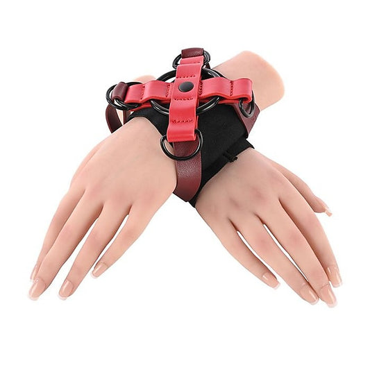 S&M Exs & Ohs Cross BDSM Cuffs by Sportsheets - Cuffs And Restraints