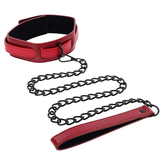 S&M Exs & Ohs Collar and Leash by Sportsheets - Collars and Leads