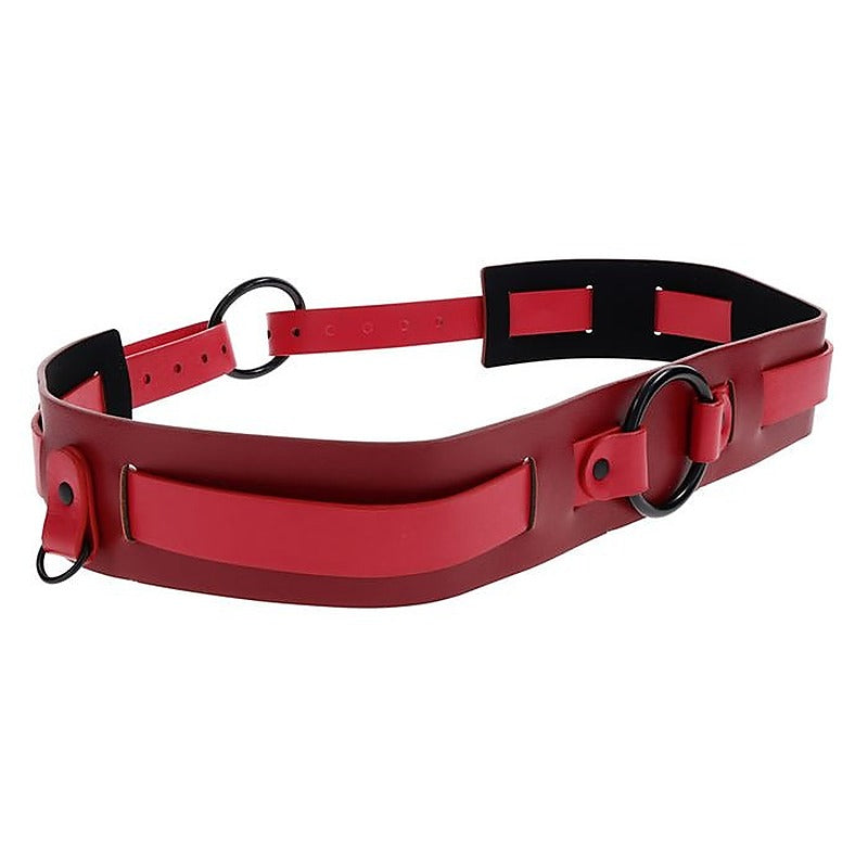 S&M Exs & Ohs Bound and Belted BDSM Collar by Sportsheets - Collars and Leads