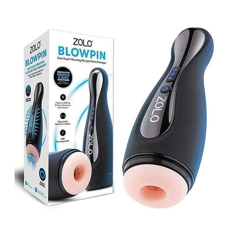 Zolo Blowpin Auto Sucking and Vibrating Male Masturbator - Masturbators and Strokers