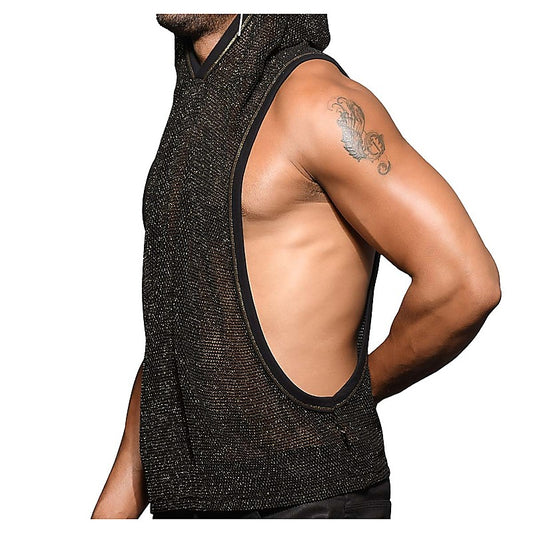 Golden Mesh Mens Gym Hoodie by Andrew Christian - His Fetish