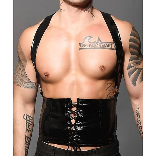 Men's Corset Harness Black by Andrew Christian - His Fetish
