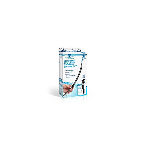 XR Brands CleanStream EZ Flow Silicone Shower Enema Set Push Button Control - Enemas and Douches