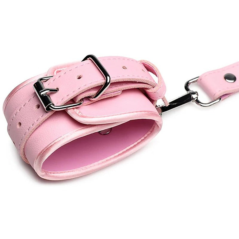 PU Faux Leather Bondage Harness with Bows by XR Brands - Cuffs And Restraints