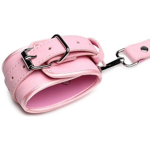 PU Faux Leather Bondage Harness with Bows by XR Brands - Cuffs And Restraints
