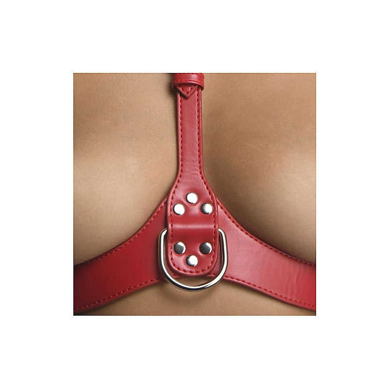 Strict Vegan Leather Female Chest Harness by XR Brands - Cuffs And Restraints