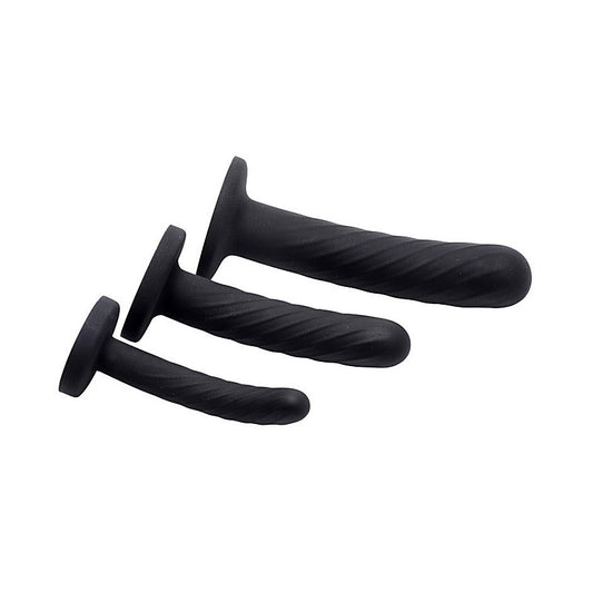 Strap U Trinity Strap On Silicone Dildo Set by XR Brands - Strap On Sextoys