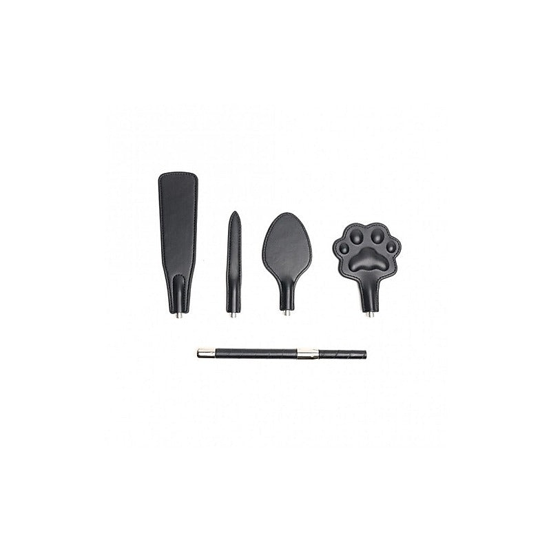4 Piece Vegan Interchangeable Tip BDSM Crop by Sport Fucker - Whips And Crops