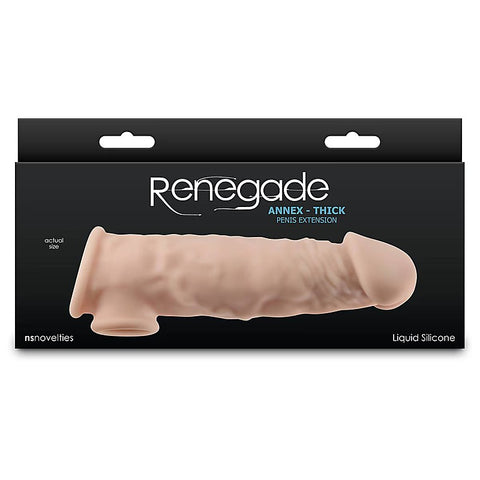 Renegade Annex Thick Silicone Penis Sleeve by NS Novelties - Penis Sleeves and Extenders