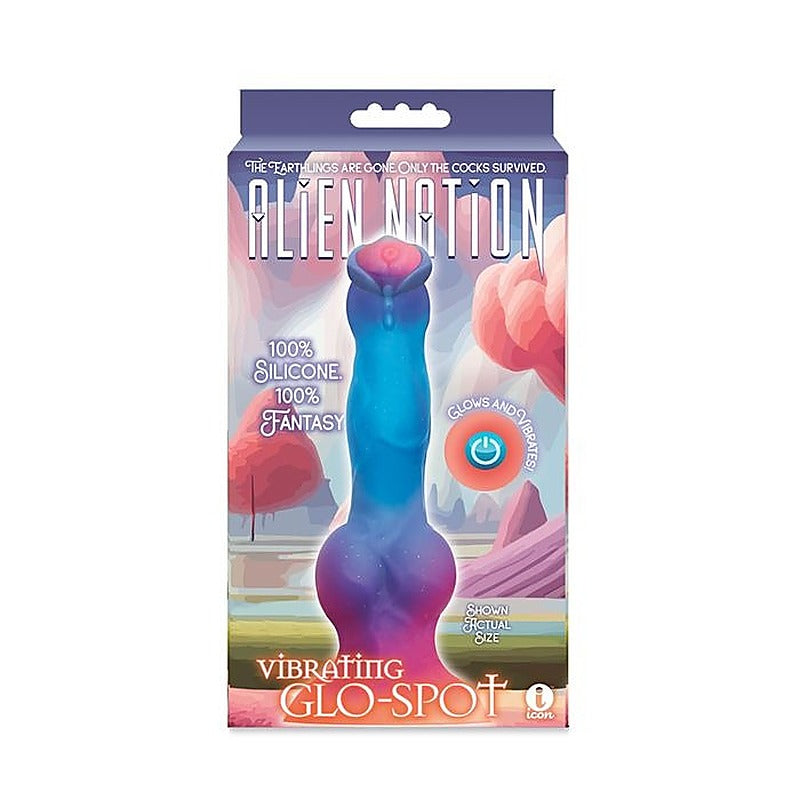 Alien Nation Glo Spot Vibrating Fantasy Dong by Icon Brands - Vibrating Dildos