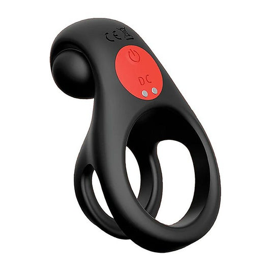 Red Dot V2 Vibrating Cock and Ball Ring by Icon Brands - Vibrating Cock Rings