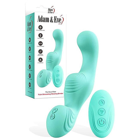THE WAVE RIDER Triple Stimulator Grinder Pad by Adam & Eve - Remote Control Vibrators