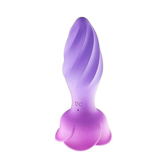 Rotating & Vibrating Rose Anal Plug by Adam & Eve - Butt Plugs