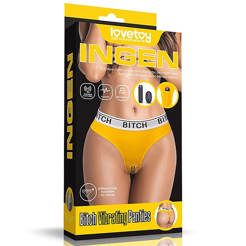 Ingen Bitch Rechargeable Vibrating Panties by Lovetoy - Remote Control Vibrators
