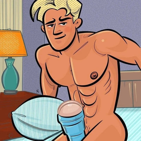 Fleshlight Fleshjack Fantasy Power Bottom Boy Male Masturbator with Squeeze Texture - Masturbators and Strokers
