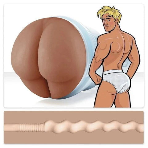 Fleshlight Fleshjack Fantasy Power Bottom Boy Male Masturbator with Squeeze Texture - Masturbators and Strokers
