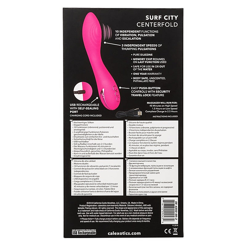 Surf City Centerfold G Spot Vibrator by California Exotics - G-Spot Vibrators