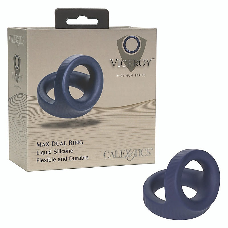 Viceroy Max Dual Men's Cock Ring by California Exotics - Stretchy Cock Rings