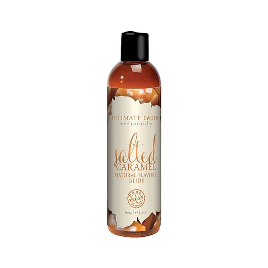Salted Caramel Natural Flavors Glide by Intimate Earth - Water Based Lubes
