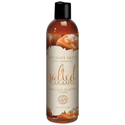 Intimate Earth Salted Caramel Natural Flavors Glide 60ml Edible Lubricant - Water Based Lubes