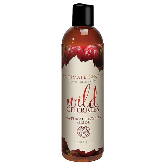 Wild Cherries Natural Flavors Glide by Intimate Earth - Massage Oils and Lubricants