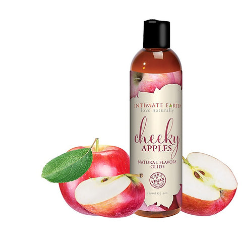 Intimate Earth Cheeky Apples Natural Flavors Glide 120ml Edible Lubricant - Water Based Lubes