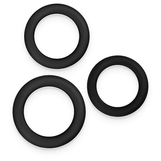 Renegade 3 Piece Slim Stretchy Cock Rings by NS Novelties - Cock Ring Sets