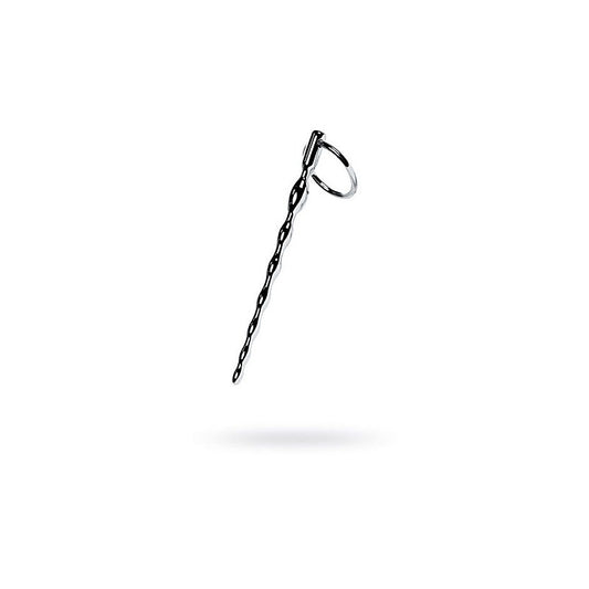 Metal Silver Braided Urethral Plug by ToyFa - Urethral Sounds