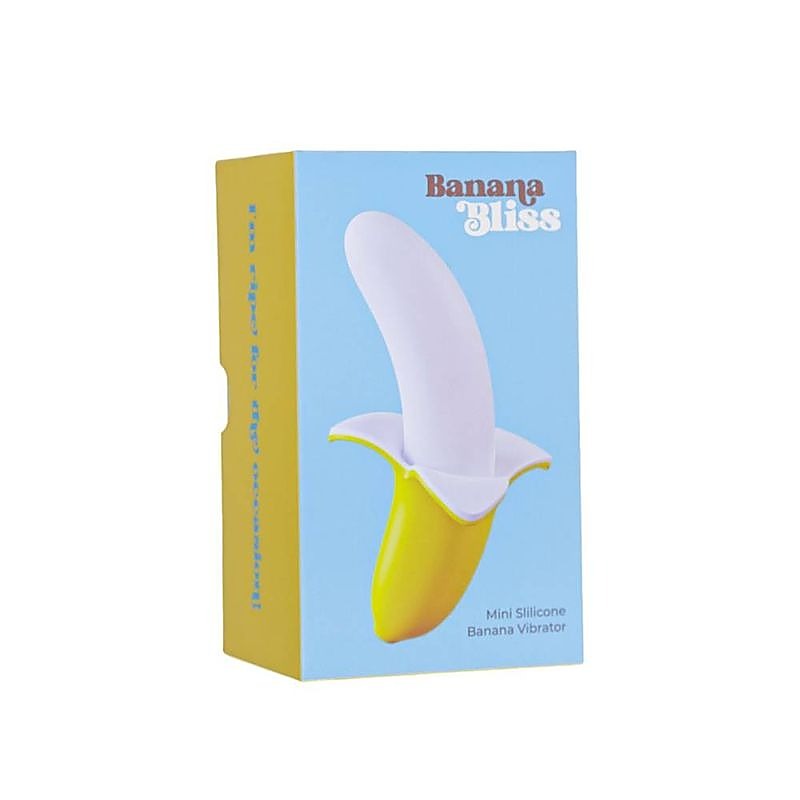 Banana Bliss 13 cm Silicone Vibrator by BMS Factory - Personal Massagers