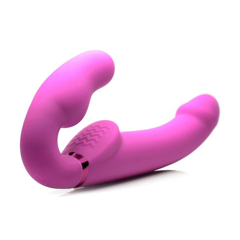 XR Brands Strap U Worlds 1st Remote Control Inflatable Strap On Dual Motors - Strap On Sextoys