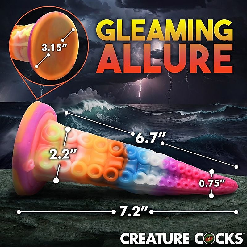 Luminoctopus GITD Tentacle Fantasy Dildo by XR Brands - Realistic Dildos