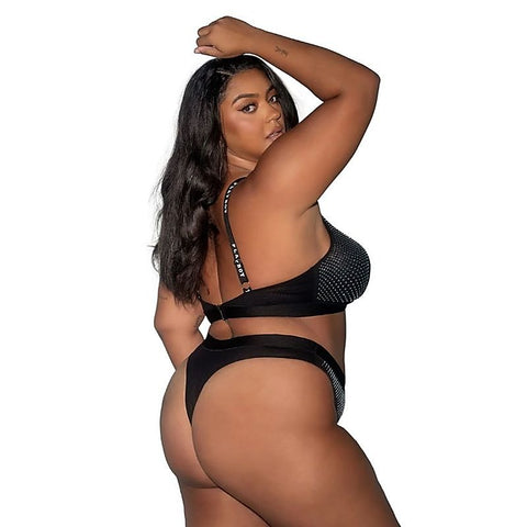 Disco Fever 2 Piece Bra and Panty Set by Playboy Lingerie - Bras and Bra Sets