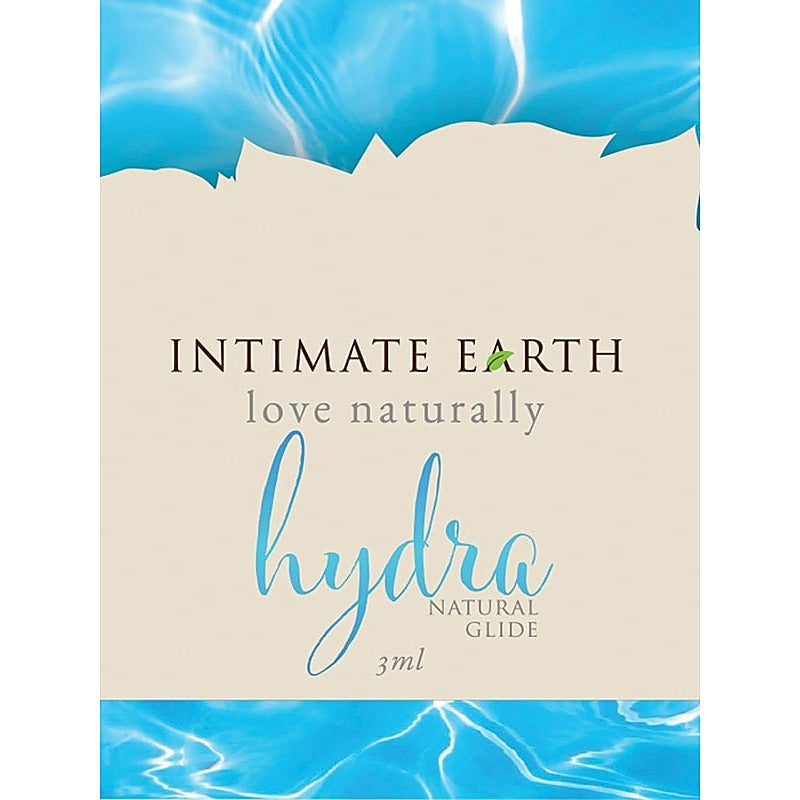 Intimate Earth Hydra Natural Glide 3ml Foil Water Based Lubricant - Water Based Lubes
