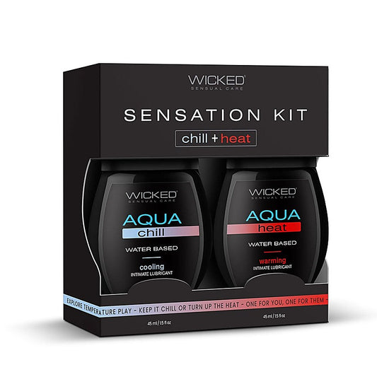 Wicked 2 Pack Water Based Lubricant Sensation Kit - Water Based Lubes