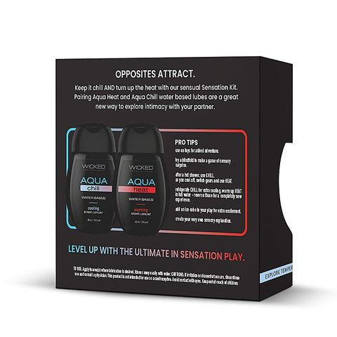 Wicked 2 Pack Water Based Lubricant Sensation Kit - Water Based Lubes