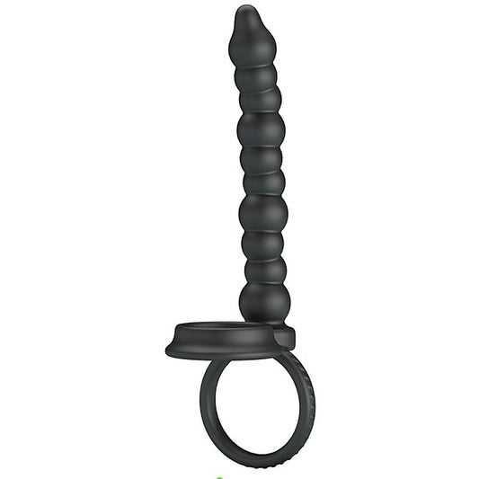 Dillion Anal Beads With Cock Ring by Baile - Anal Beads and Balls