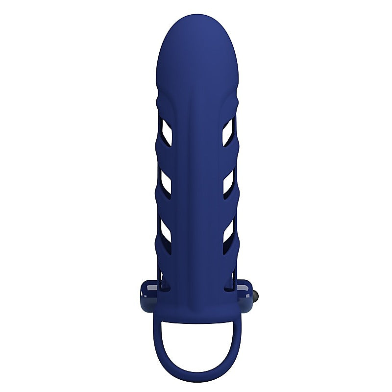 Pretty Love Altaf Powerful Vibrating Cock Ring Navy Blue - Vibrating Cock Rings