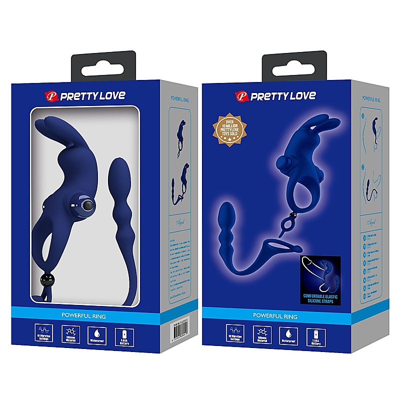 Premium Ayad Powerful Cock Ring Plug by Baile - Vibrating Cock Rings