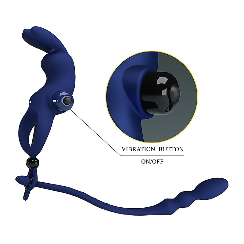 Premium Ayad Powerful Cock Ring Plug by Baile - Vibrating Cock Rings