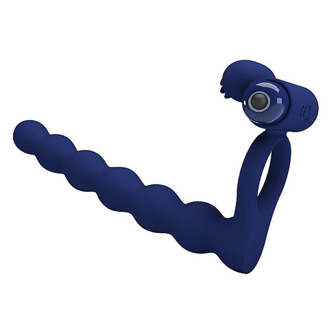 Ajmal Vibrating Men's Cock Ring Navy Blue by Baile - Vibrating Cock Rings
